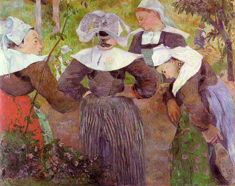 Paul Gauguin Four Breton Women Sweden oil painting art